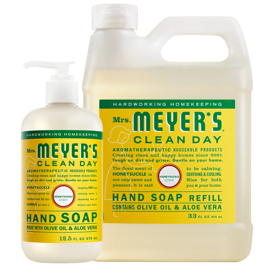 5c16cc9f-db5c-5393-b7a2-bb257d45c46d.png Honeysuckle Liquid Hand Soap & Refill Set - Image 1